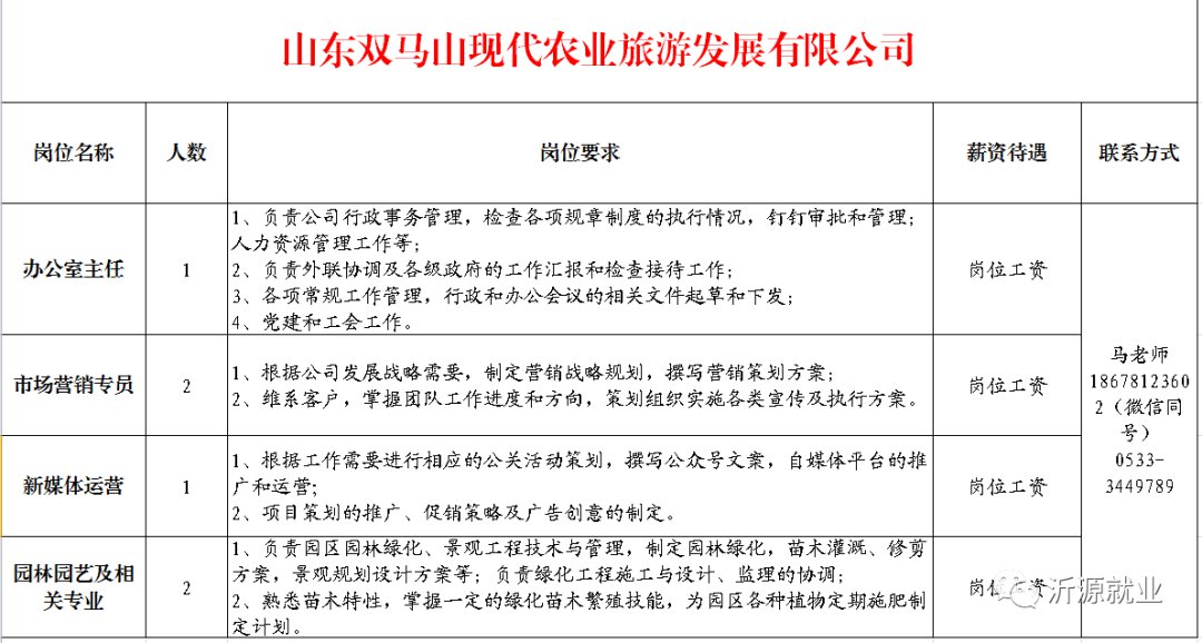 岚山最新职位招募公告